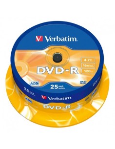 DVD VERBATIM 25 UNDS 16X 4.7GB  -R PN: 043522-03 EAN:...