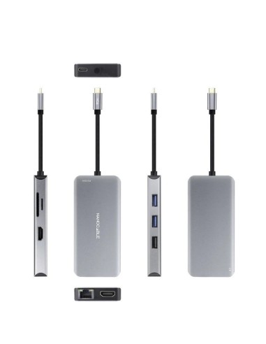 MINI DOCK  3X USB 3.0, X2 HDMI , RJ45, TF, SD,...