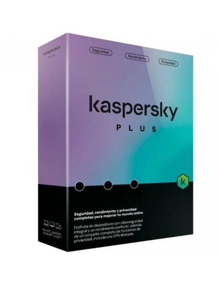 AV KASPERSKY PLUS          1LC 1 AÑO PN: KL1042S5AFS EAN: 5056244922450   