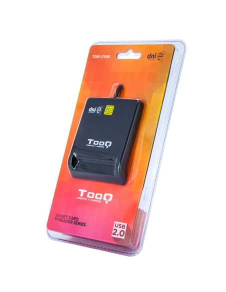 LECTOR EXT. TOOQ DNIE TQR-210B  USB 2.0 NEGRO PN: TQR-210B EAN: 8433281006799   