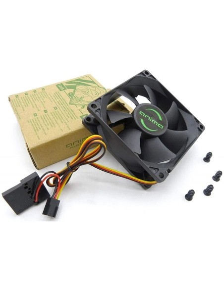 VENTILADOR  8CM CAJA INTERNO   ANIMA AF8 NEGRO PN: AF8 EAN: 4713105963007   