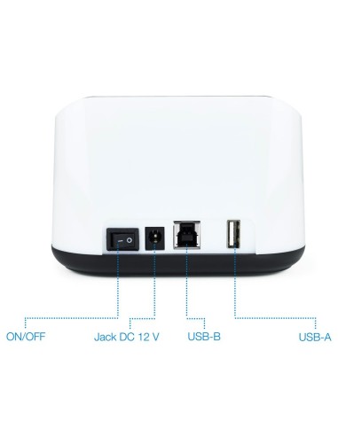 BASE HD 2.5/3.5" TOOQ    USB 2 NEGRO/BLANCO PN:...