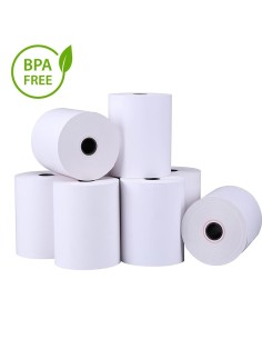 PAPEL TERMICO CAJA  5 ROLLOS   80X80X12 SIN BISFENOL A...