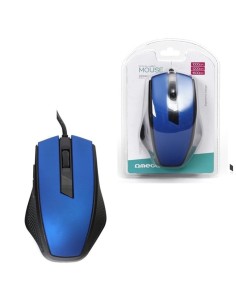 RATON OMEGA OPTICO 1200DPI USB NEGRO AZUL PN: OM08BL EAN:...