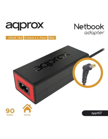 ALIMENTADOR PORT.  90W APPROX  ESPECIFICO ACER PN: APPA07 EAN: 8435099522249   