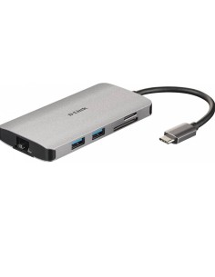 MINI DOCK + HUB 8 EN 1 USB-C   HDMI/HUB/USB 3.0 DLINK...