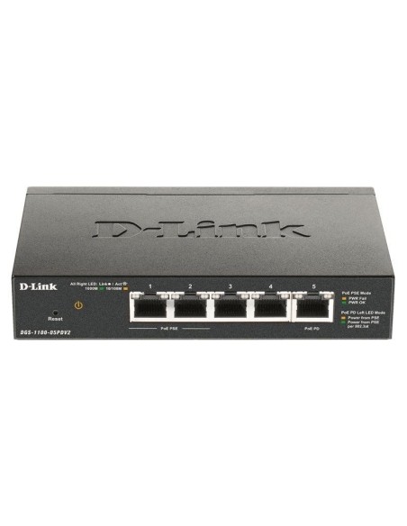 SWITCH GIGA  5PTOS DLINK       DGS-1100-05PDV2 POE PN: DGS-1100-05PDV2 EAN: 790069453298    