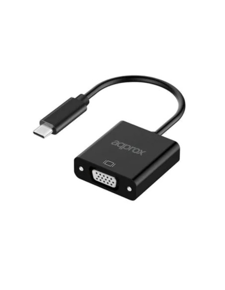 CABLE USB TYPE-C A VGA H APPRO  NEGRO PN: APPC50 EAN: 8435099531524   