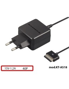 CARGADOR 15V ENCHUFE KLONER    ASUS KT-AS18 PARA TABLET...