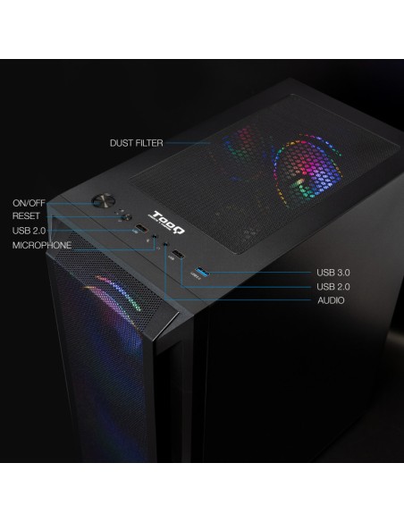 CAJA SEMITORRE ATX TOOQ        RAGNAROK NEGRA PN: TQGCC101-B EAN: 8433281013568   