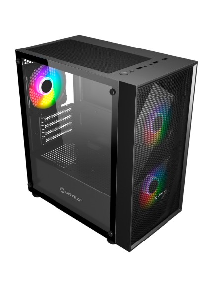 CAJA GAMING MIR B200 NEGRA     USB 3.0 ARGB SIN FUENTE PN: UK113011 EAN: 8436617920257   