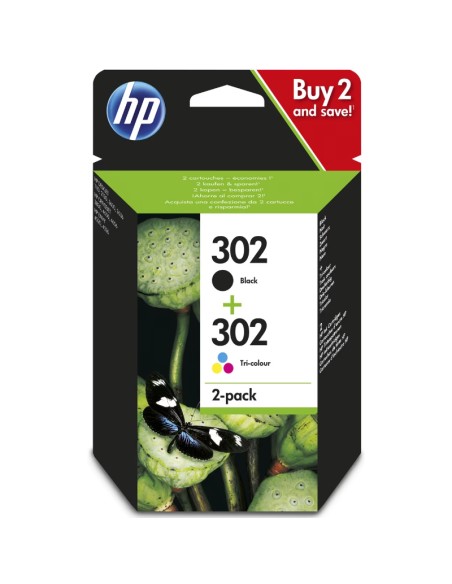 CARTUCHO HP X4D37AE 302 PACK   NEGRO+CIAN,MAGENTA,AMARILLO PN: X4D37AE EAN: 190780475898    