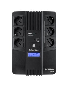 SAI 800VA COOLBOX SCUDO3 LCD   480W NEGRO PN:...