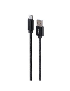 CABLE USB TYPE C A TIPO A 2.0  TRENZADO 1.8 NEGRO PN: USB...