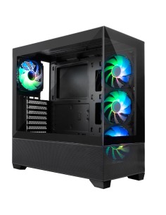 CAJA GAMING ATX GA250 COOLBOX  VISION RGB NEGRA SIN...