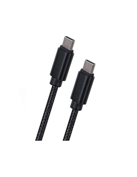 CABLE USB TYPE C A TYPE C M/M  TRENZADO 1.8M NEGRO PN: TYPE-A A TYPE-C EAN: 1000000000549   
