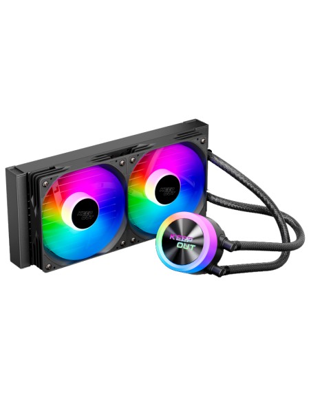 KIT REFRIGERACION LIQUIDA KEEP OUT XWC-240 ARGB NEGRA PN: XWC-240 EAN: 8435099533917   