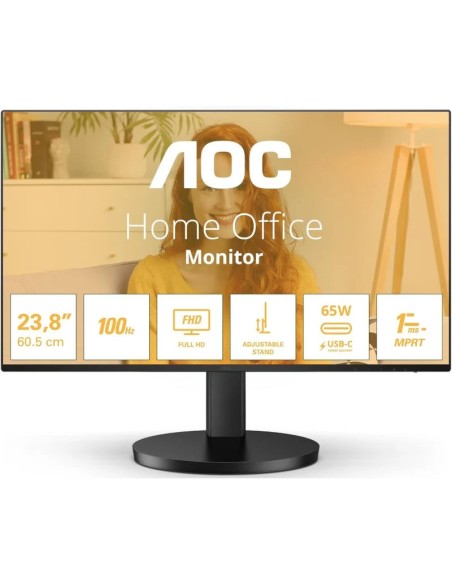 MONITOR 23.8" AOC LED 24B3CF2  FHD IPS 100HZ USB-C MULTIMEDIA PN: 24B3CF2 EAN: 4038986141437   