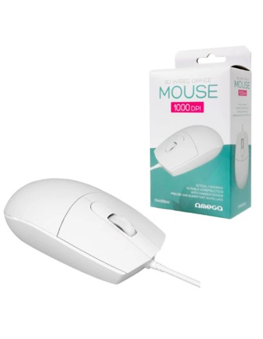 RATON OMEGA OPTICO 1000DPI USB 3D BLANCO PN:...