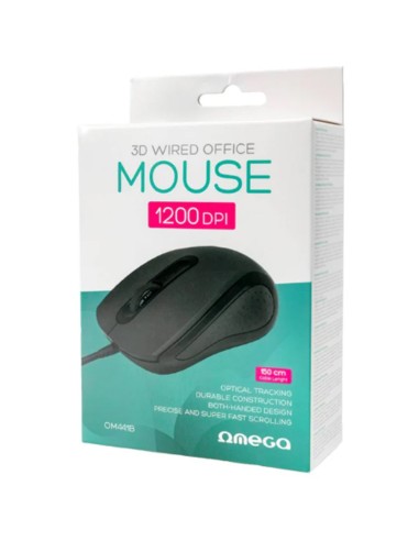 RATON OMEGA OPTICO 1200DPI USB WIRED OFFICE...
