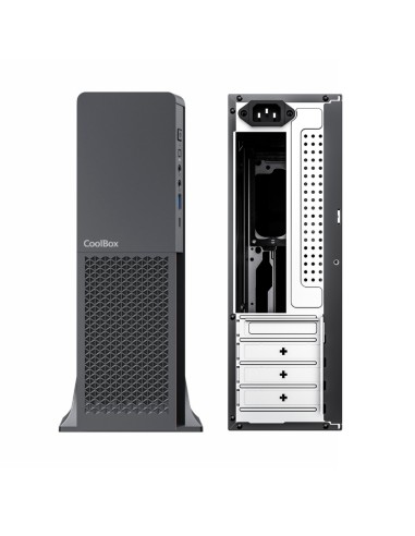 CAJA SFF MATX COOLBOX T313     SLIM NEGRA CON...