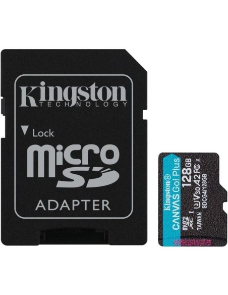 MEMORIA DG 128GB KINGSTON MSD  CANVAS GO PLUS CLASE10 200MBS PN: SDCG4/128GB EAN: 740617347944    