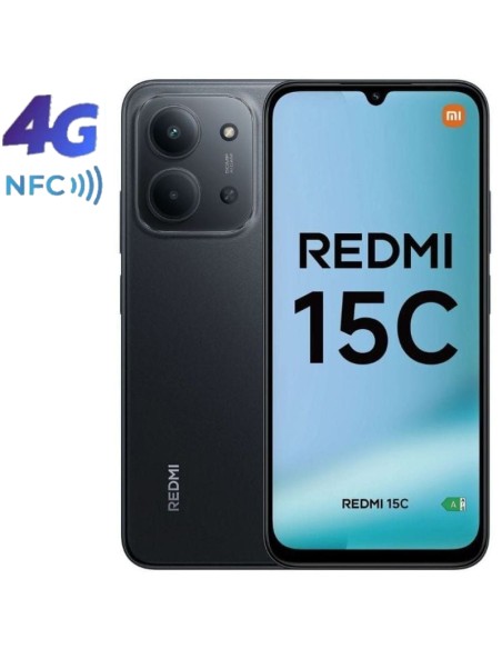 SMARTPHONE 6.9" XIAOMI REDMI   15C 4GB 256GB NFC NEGRO PN: REDMI 15C 4-256 EAN: 6932554458225   