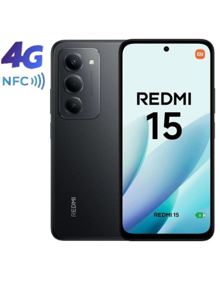 SMARTPHONE 6.9" XIAOMI REDMI   15 8GB 256GB NFC 4G NEGRO PN: REDMI 15 8-256 B EAN: 6932554445126   