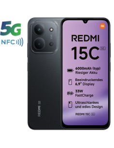 SMARTPHONE 6.9" XIAOMI REDMI   15C 4GB 128GB NFC 5G NEGRO...
