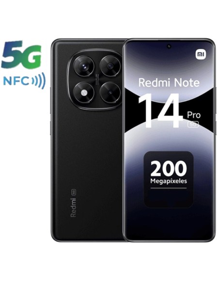 SMARTPHONE 6.6" XIAOMI REDMI   NOTE 14 PRO 5G 12GB 512GB NEGR PN: MZB0I8CEU EAN: 6941812737620   