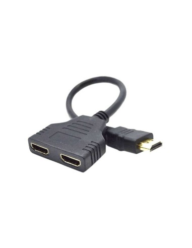 DUPLICADOR HDMI MACHO A 2 HDMI HEMBRA 20CM 1.4...