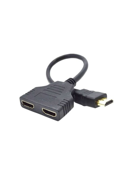 DUPLICADOR HDMI MACHO A 2 HDMI HEMBRA 20CM 1.4 PN: HDMI DUAL PORT 2 EAN: 8716309096669   