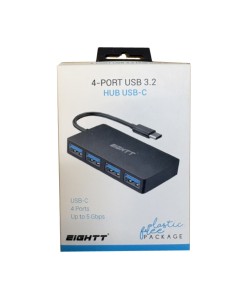 HUB 4 PTOS 4 X USB 3.2 EIGHTT PN: EC4USB-C EAN:...