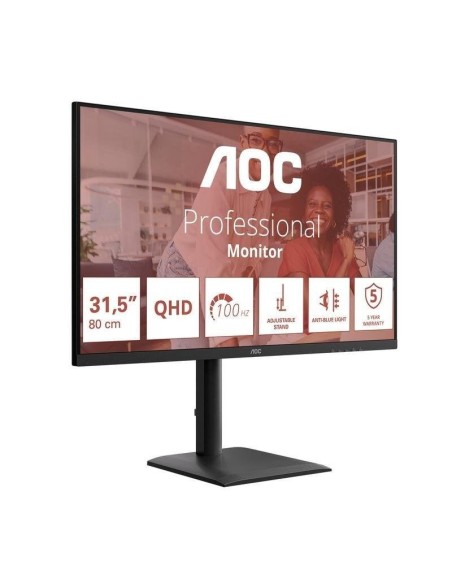 MONITOR 31.5" AOC Q32E4U QUAD  HD IPS MULTIMEDIA 100HZ NEGRO PN: Q32E4U EAN: 4038986112956   