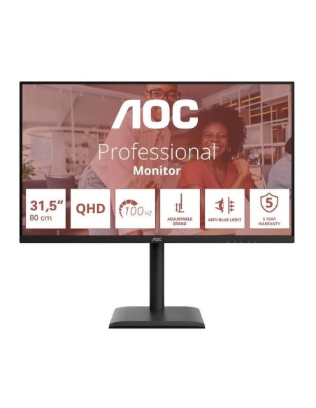 MONITOR 31.5" AOC Q32E4U QUAD  HD IPS MULTIMEDIA 100HZ NEGRO PN: Q32E4U EAN: 4038986112956   
