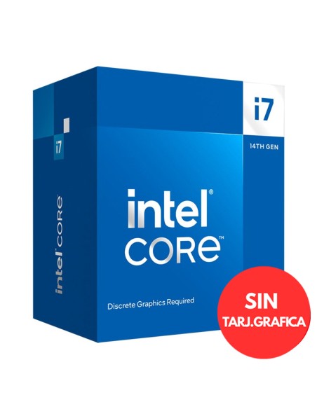 INTEL S-1700 I7-14700F   BOXV  2.1GHZ CON VENTILADOR PN: BX8071514700F EAN: 5032037279246   