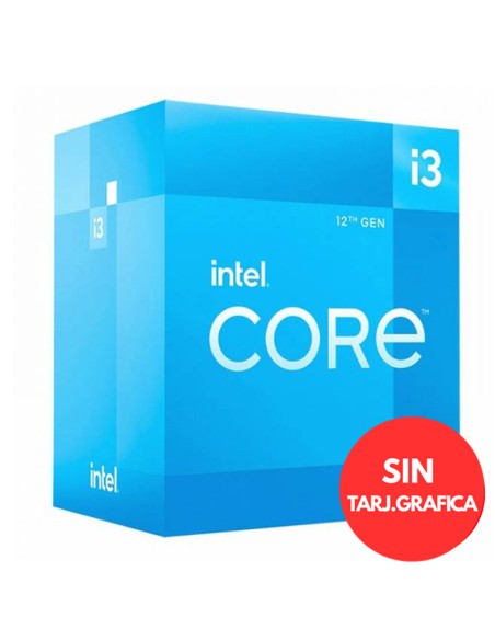 INTEL S-1700 I3-12100F   BOXV  4.3GHz CON VENTILADOR PN: BX8071512100F EAN: 5032037238731   