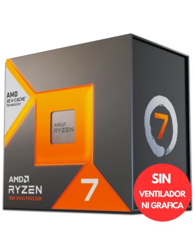 AMD S-AM5 RYZEN 7 7800X3D BOX  4.2 GHZ SIN...