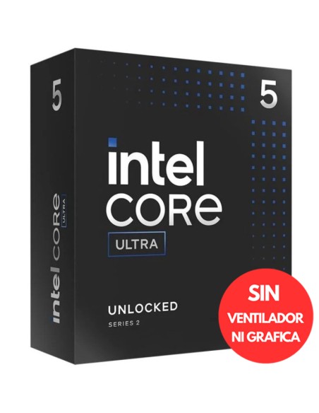 INTEL S-1851 ULTRA 5 245KF BOX 4.2GHZ SIN VENTILADOR PN: BX80768245KF EAN: 5032037282109   