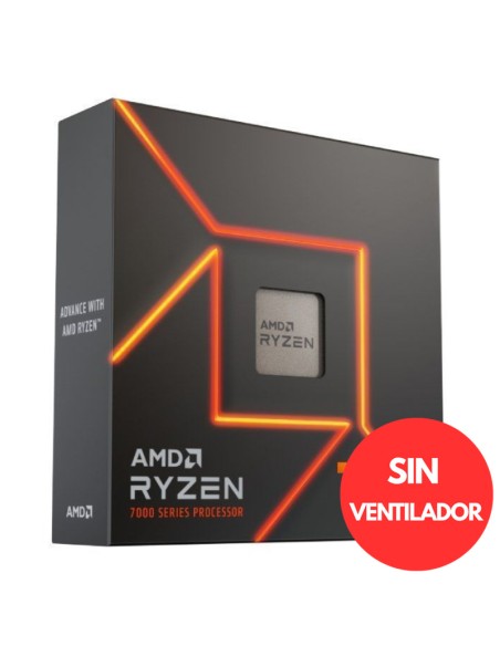 AMD S-AM5 RYZEN 7 7700X  BOX   4.5 GHz SIN VENTILADOR PN: 100-100000591WOF EAN: 730143314428    