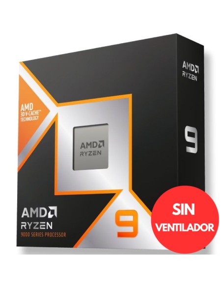 AMD S-AM5 RYZEN 9 9900X3D BOX  4.4GHZ SIN VENTILADOR PN: 100-100001368WF EAN: 730143315579    