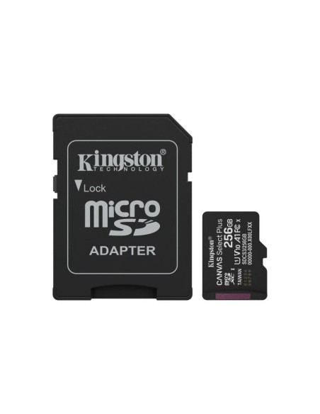 MEMORIA DG 256GB KINGSTON 150  MB/S CANVAS CON ADAPTADOR PN: SDCS3/256GB EAN: 740617348507    
