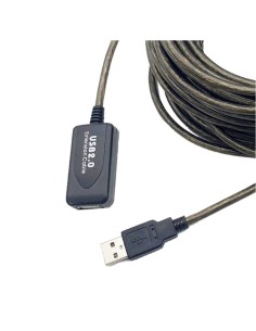 CABLE ALARGO USB 2.0 10M A/A M  CON AMPLIFICADOR DE SEÑAL...
