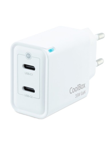 CARGADOR  5V ENCHUFE 2X USB C  BLANCO PN:...