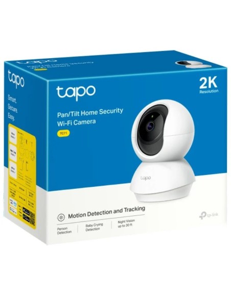 CAMARA SEGURI. WIFI TAPO TC71  TP-LINK 2K BLANCO PN: 1770500259 EAN: 4895252502497   