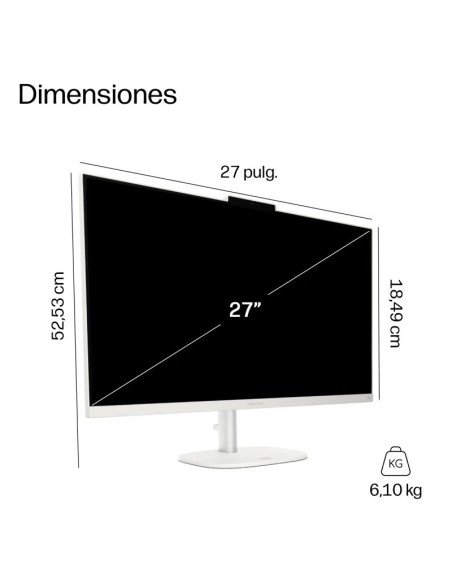 AIO   27" HP          7-240H   24GB 1TB FREEDOS BLANCO PN: D5EX1EA EAN: 199896901284    