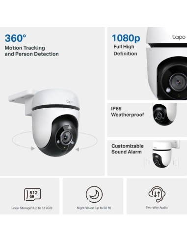 CAMARA SEGURI. WIFI TAPO TC40  TP-LINK BLANCO...