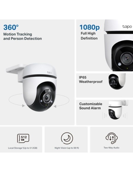 CAMARA SEGURI. WIFI TAPO TC40  TP-LINK BLANCO PN: TC40 EAN: 4895252505832   