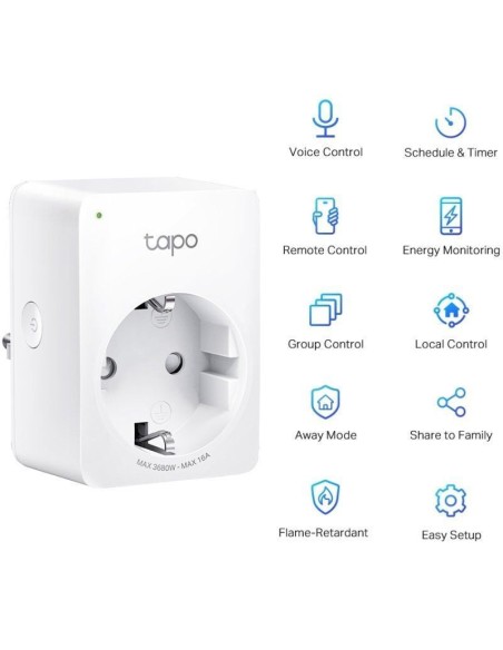 ENCHUFE WIRELESS TP-LINK TAPO  P110 BLANCO PN: 0184500964 EAN: 4897098682432   