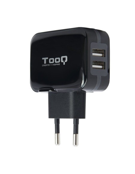 CARGADOR  5V ENCHUFE 2 X USB   TYPE A 17W NEGRO PN: TQWC-1S02 EAN: 8433281007284   